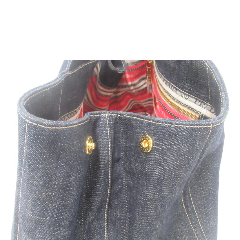 PRADA/トートバッグ/カナパ・デニム/BN1872//ABランク/63