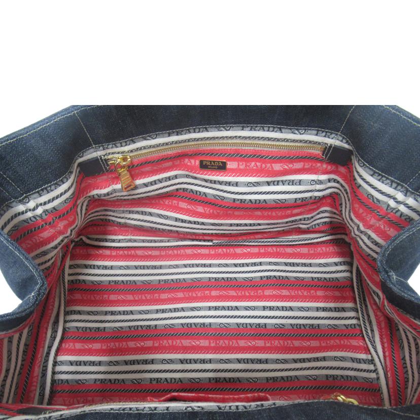 PRADA/トートバッグ/カナパ・デニム/BN1872//ABランク/63