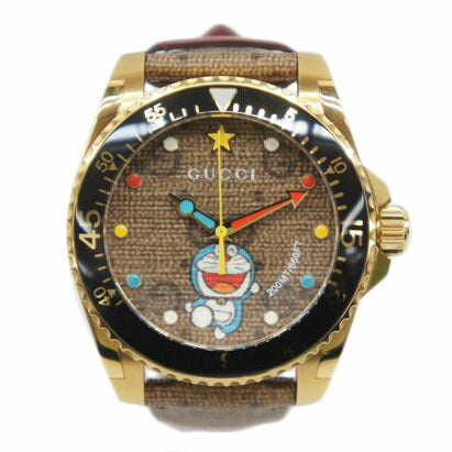 GUCCI グッチ/ダイヴ ドラえもんコラボ/クオーツ/YA136335//18400772/ABランク/05