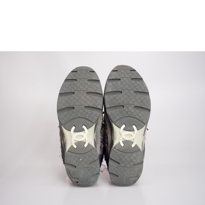 CHANEL シャネル/ココマークツイードスニーカー/G266582//Bランク/76