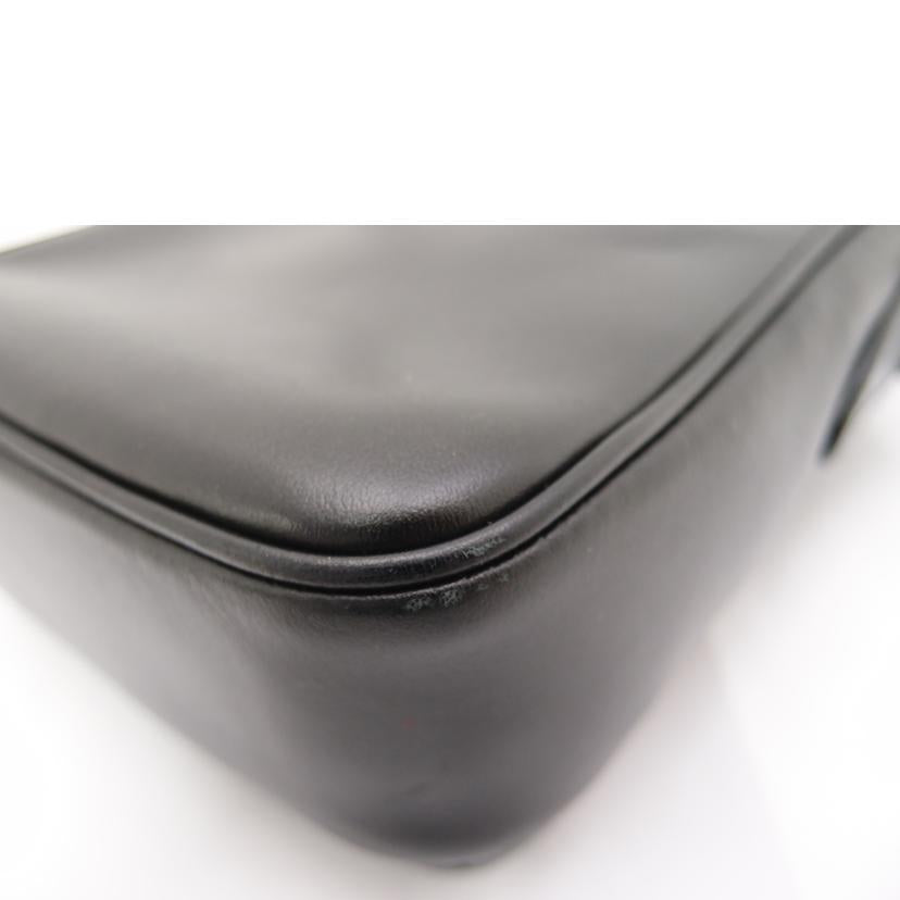 COACH コーチ 黒 斜め掛け ポシェット/レザーショルダー/ブラック/C1269//M2022/Aランク/69