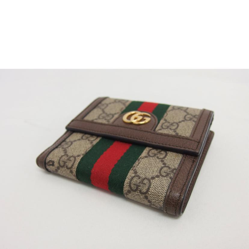 GUCCI グッチ/オフィディア/GGスプリーム/Wホック財布/523173//2149/Aランク/04