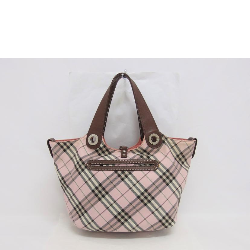 BURBERRY バーバリー/BLUE LABELチェック柄/リバーシブルハンドバッグ/ピンク//Bランク/04