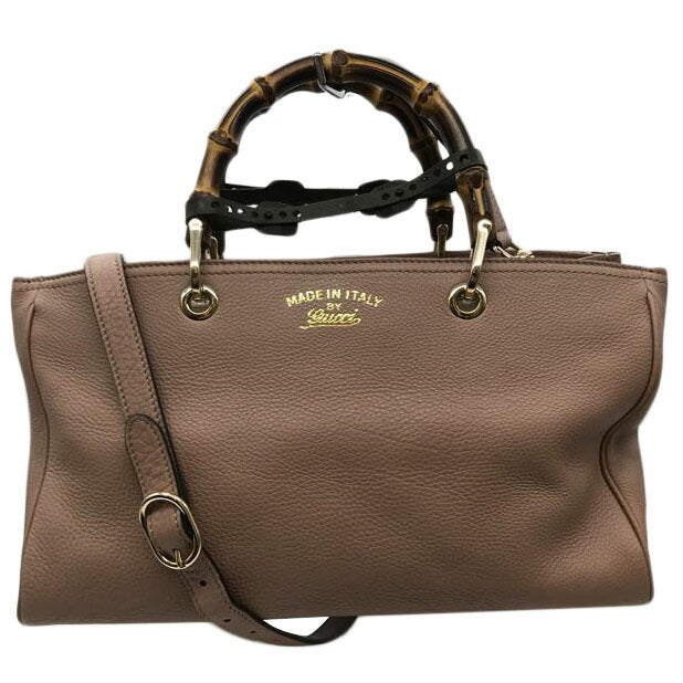 GUCCI グッチ/バンブー/レザー/2Wayハンド/323660//520981/Bランク/13