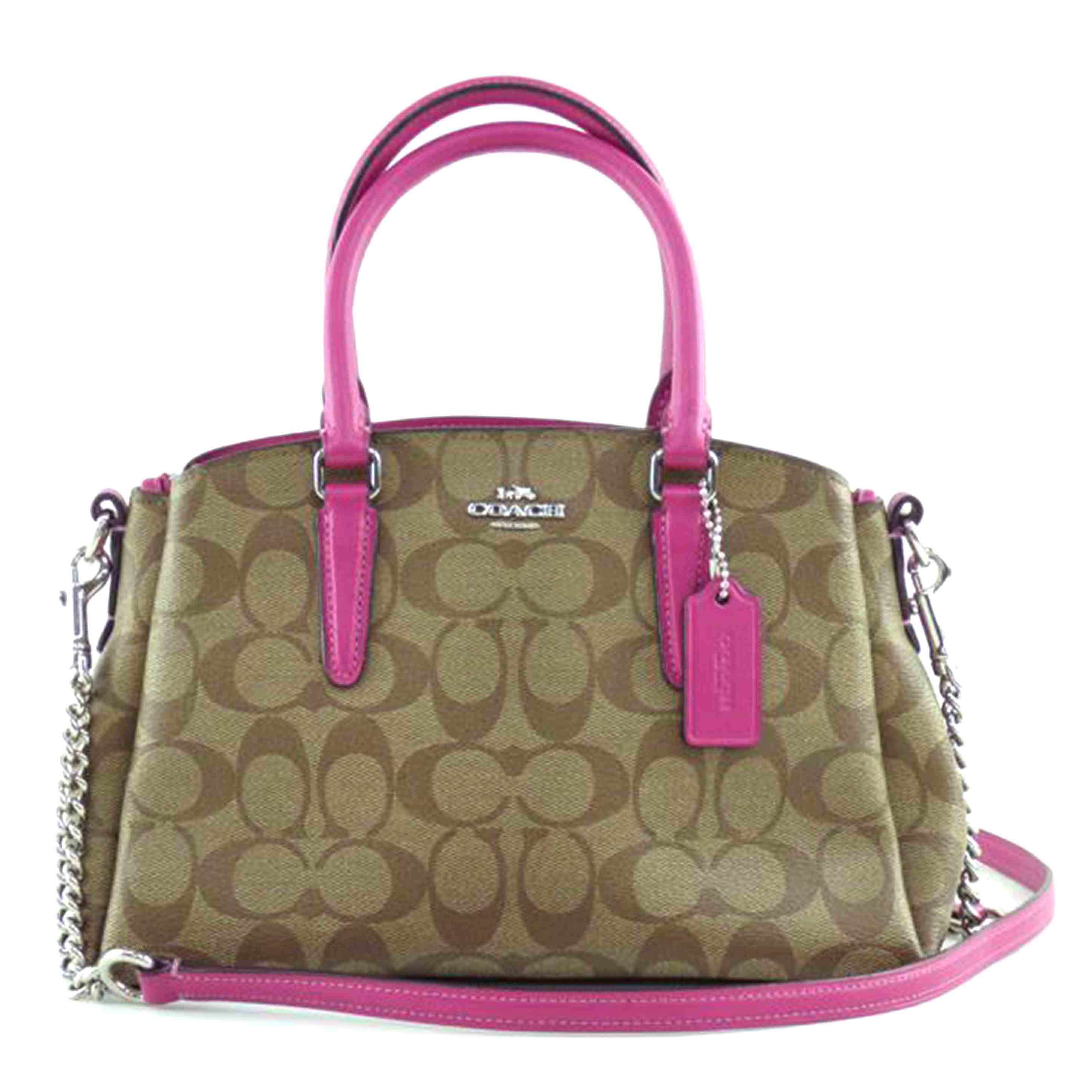 COACH コーチ/シグネチャーキャンバスレザーセミショルダー/F13114//D09**/Bランク/64