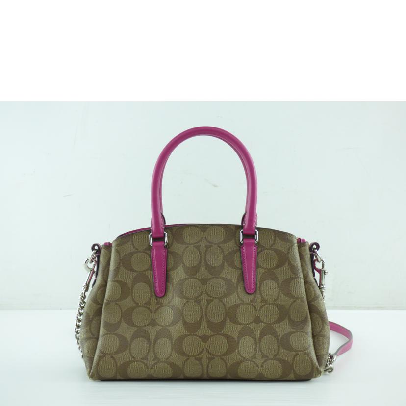 COACH コーチ/シグネチャーキャンバスレザーセミショルダー/F13114//D09**/Bランク/64