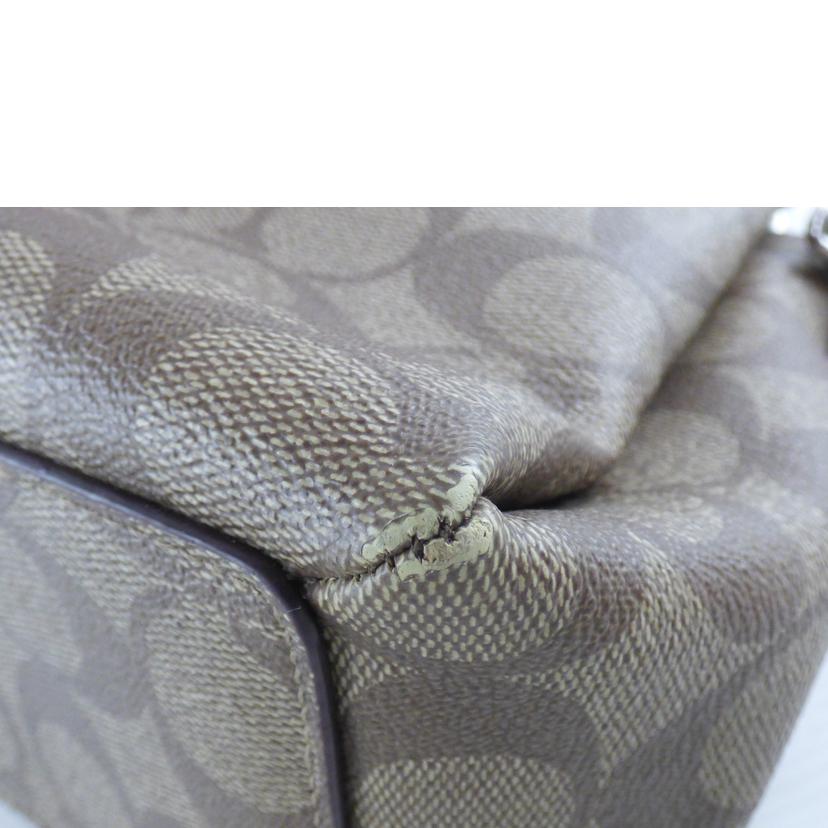 COACH コーチ/シグネチャーキャンバスレザーセミショルダー/F13114//D09**/Bランク/64