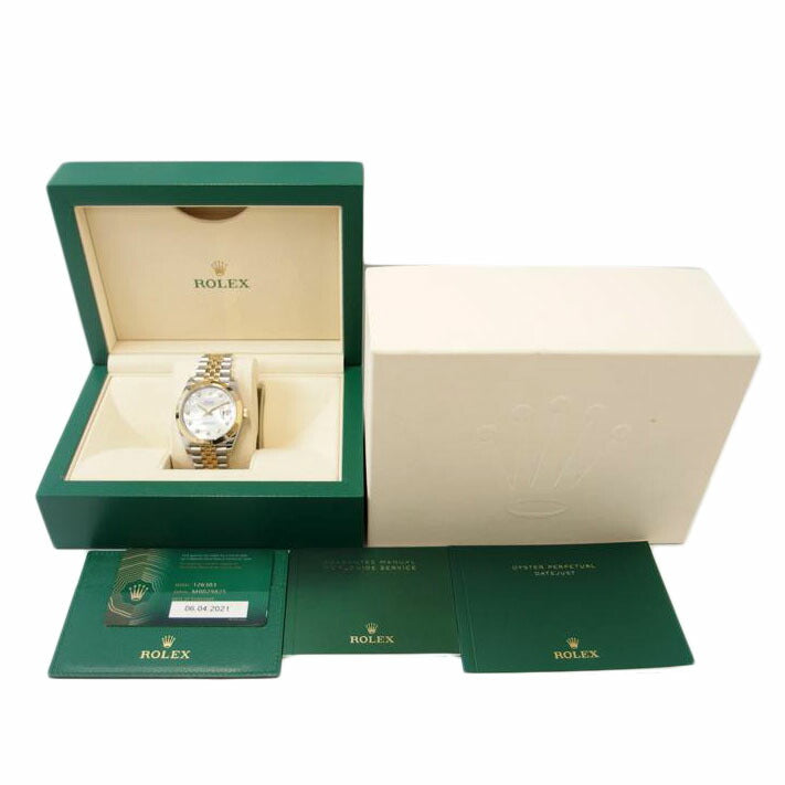 ROLEX ロレックス/DATE JUST41/10P/シェル文字盤/126303NG//M0029825/Aランク/83