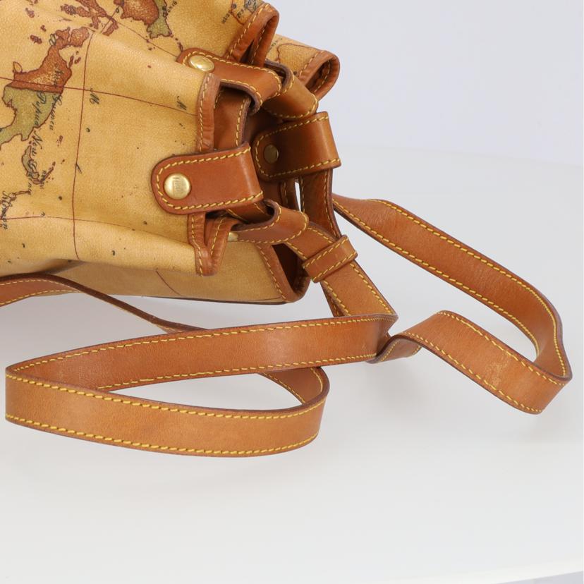 PRIMA CLASSE プリマクラッセ/レザー地図柄リュック//Bランク/75