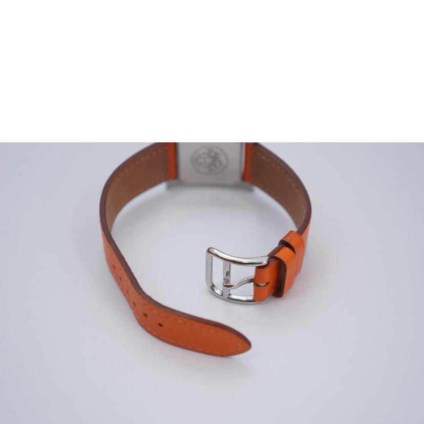 HERMES エルメス/Hウォッチ オレンジ文字盤/HH1.210//1540588/Aランク/67