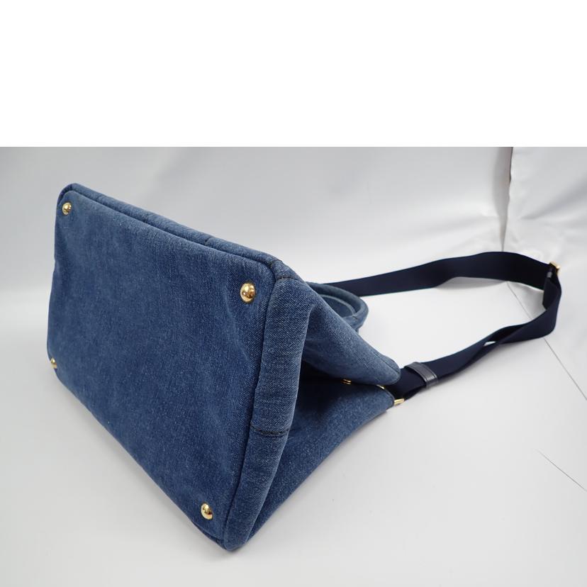 PRADA プラダ/カナパデニム2wayバック//ABランク/62