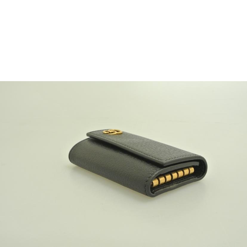 GUCCI グッチ/GGマーモント6連キーケース 黒/435305//0416/ABランク/87