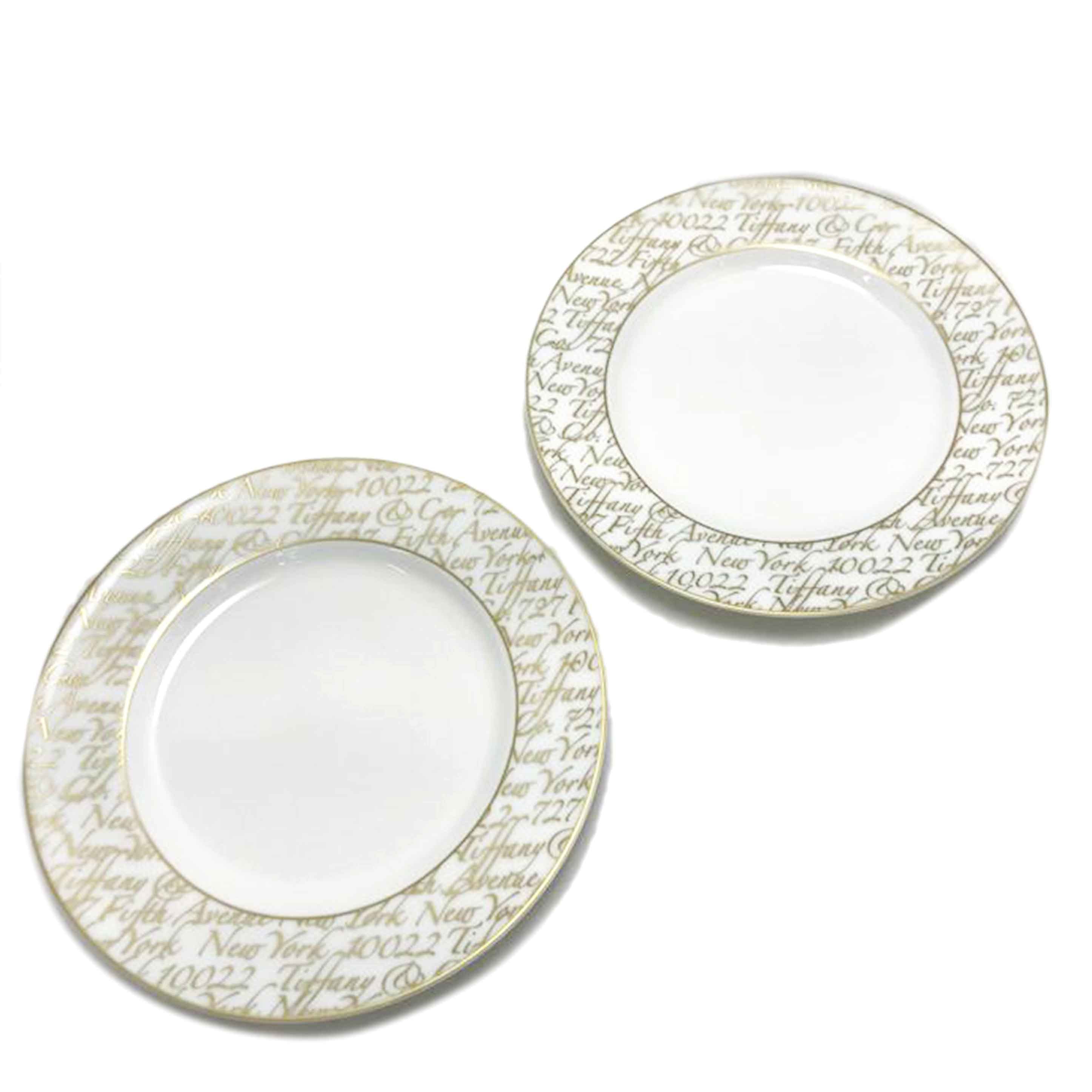 Tiffany & Co. NOTES ノーツ プレート 4枚 TIFFANY＆Co． ティファニー/キッチン用品｜WONDERREX-Online