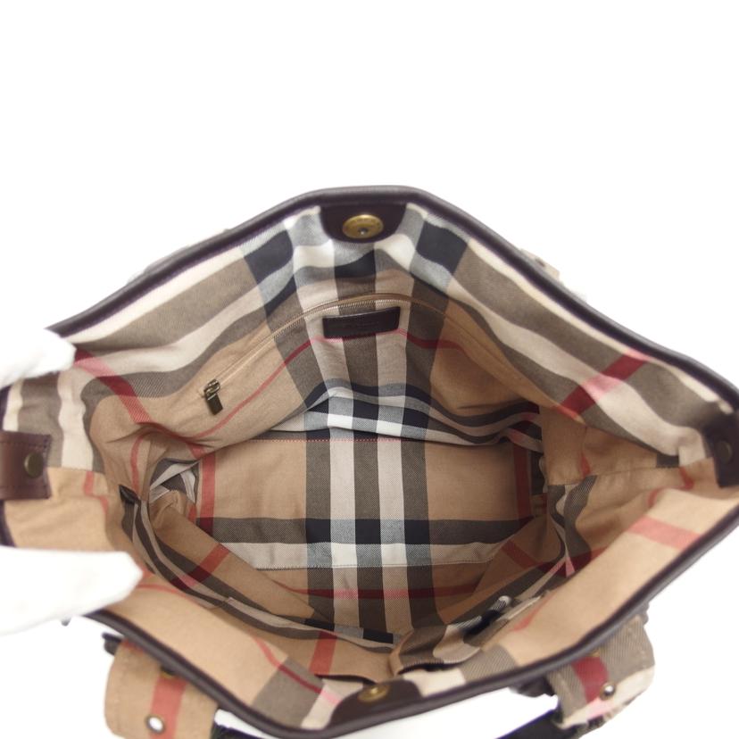 BURBERRY バーバリー/ナイロントートバッグ/カーキ×ノバチェック//ABランク/04