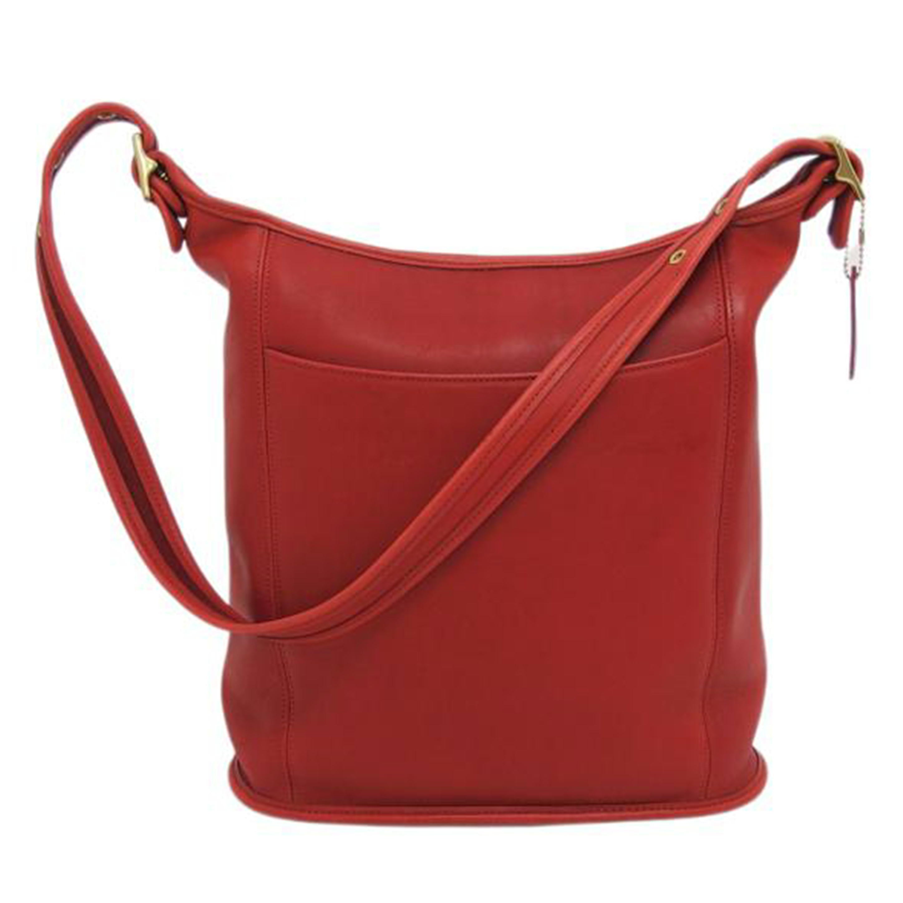 COACH コーチ/オールドコーチ/レザーワンショルダーバッグ/レッド/9060//H8P/Bランク/04