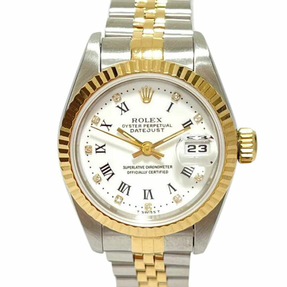 ROLEX ロレックス/デイトジャスト10P ローマン文字盤/69173G//W370521 1995/Aランク/51