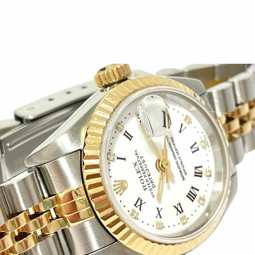 ROLEX ロレックス/デイトジャスト10P ローマン文字盤/69173G//W370521 1995/Aランク/51