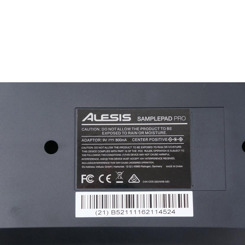 Alesis アレシス/ドラムパッドコントローラー/SAMPLEPAD PRO//(21) B52111162114524/ABランク/67