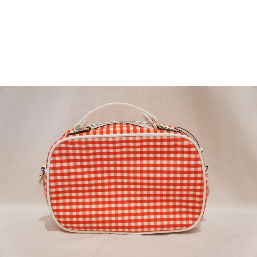 GUCCI グッチ/ギンガムショルダー RED/WHT/605810//520981/ABランク/94