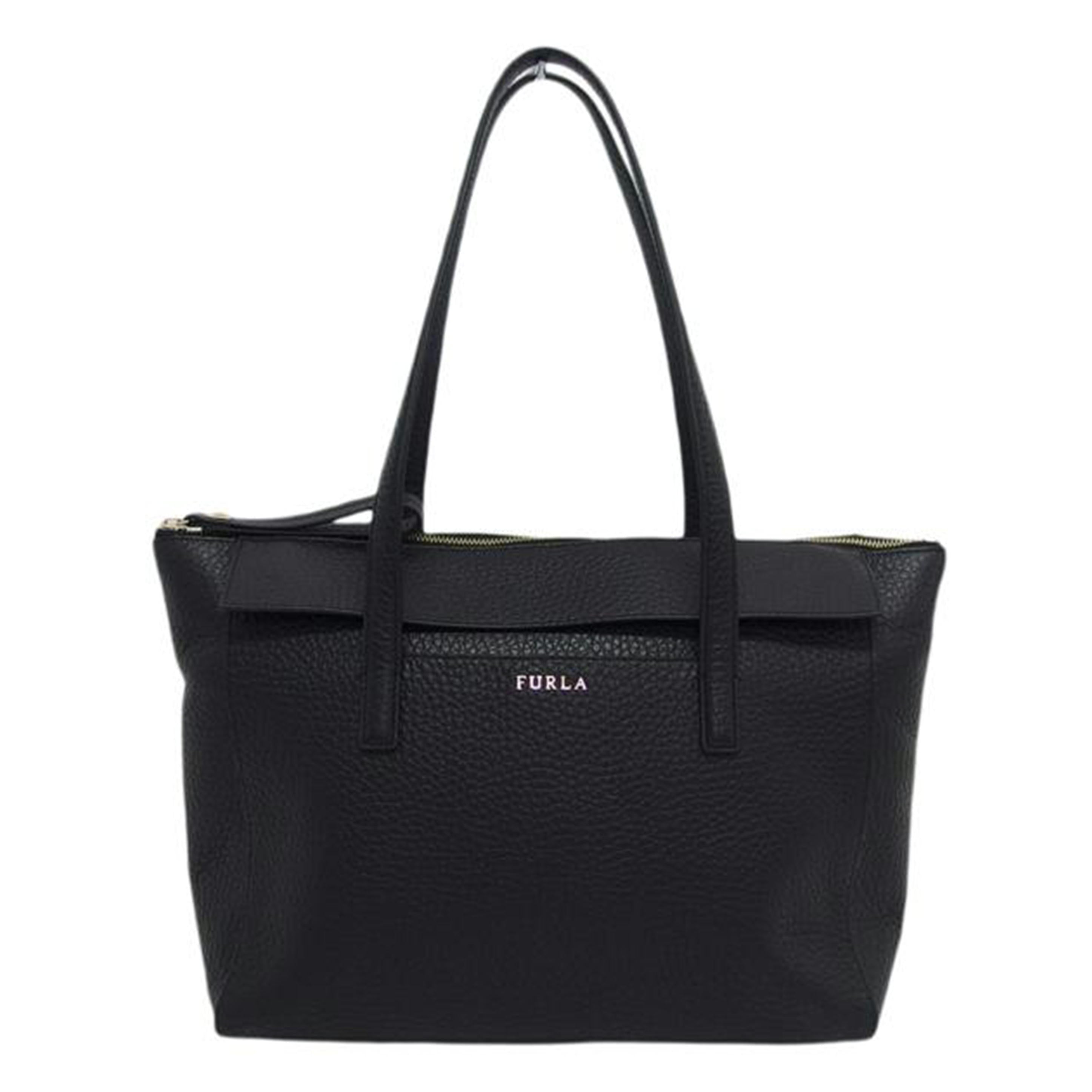 FURLA フルラ/ジップ/レザートートバッグ/ブラック//Aランク/04