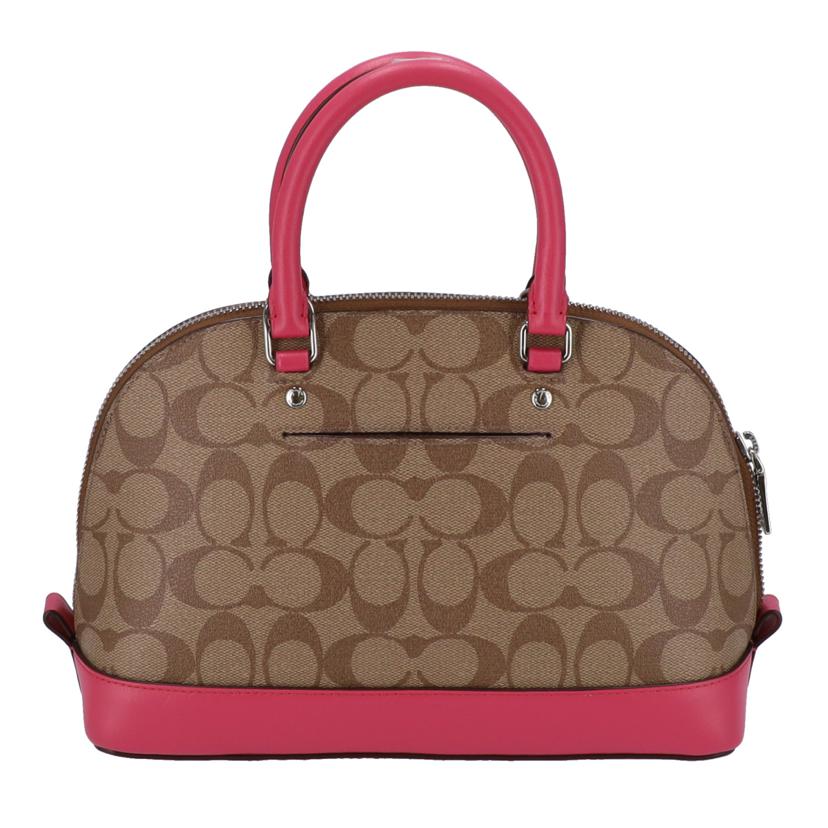 COACH コーチ バッグ ハンドバッグ レディース ピンク ブラウン /シグネチャー2WAYショルダー/F58295//J1777/Aランク/75