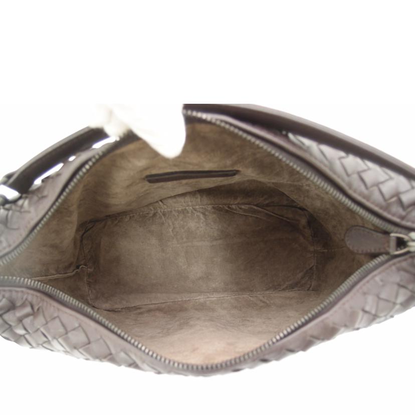 BOTTEGA VENETA ボッテガ ヴェネタ ハンド レザー 茶/イントレチャートワンショルダー/ブラウン//Aランク/69