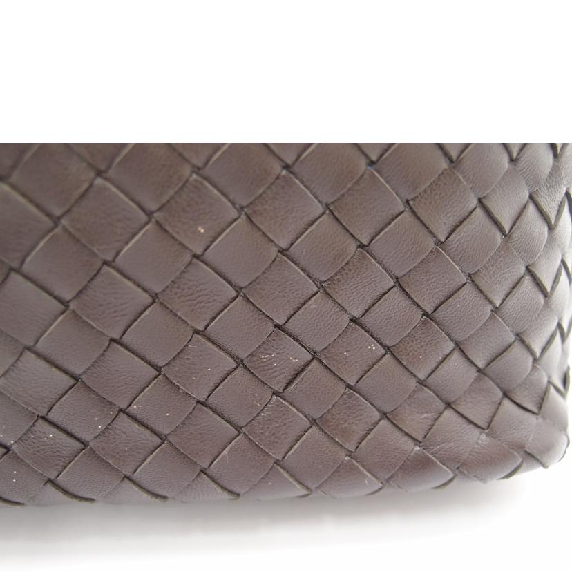 BOTTEGA VENETA ボッテガ ヴェネタ ハンド レザー 茶/イントレチャートワンショルダー/ブラウン//Aランク/69