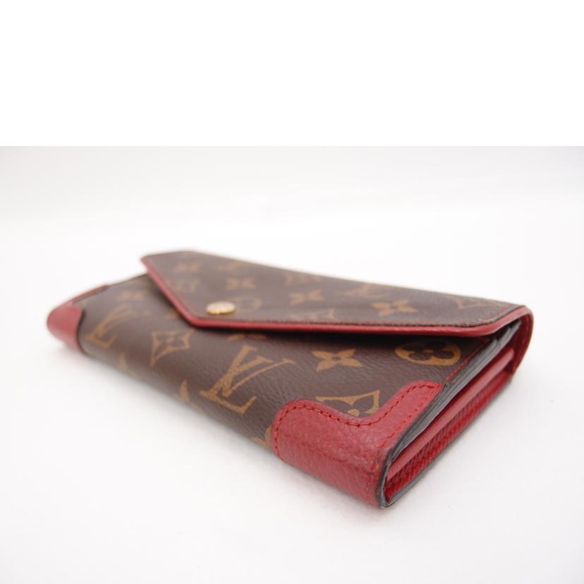 LOUIS VUITTON ルイヴィトン ビトン 二つ折り長財布 赤 レディース/ポルトフォイユ・サラレティーロ/モノグラム/スリーズ/M61184//MI4***/ABランク/69