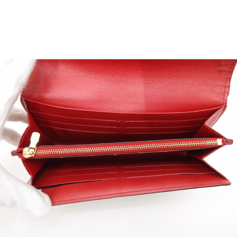 LOUIS VUITTON ルイヴィトン ビトン 二つ折り長財布 赤 レディース/ポルトフォイユ・サラレティーロ/モノグラム/スリーズ/M61184//MI4***/ABランク/69