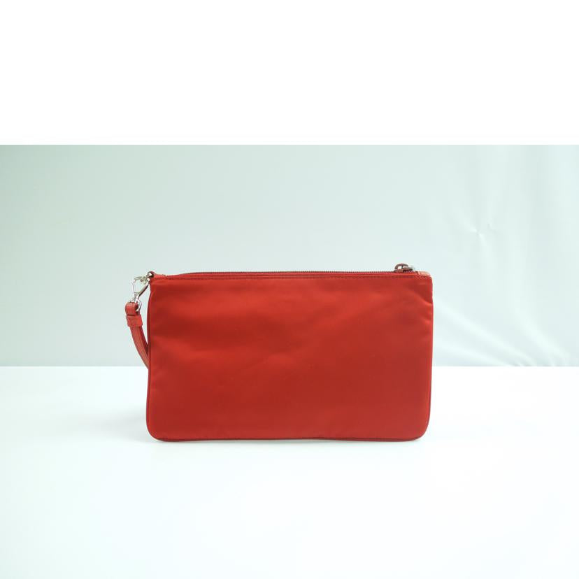 PRADA プラダ/ナイロン×サフィアーノレザーリストレットポーチ/1NH545//224/Aランク/83