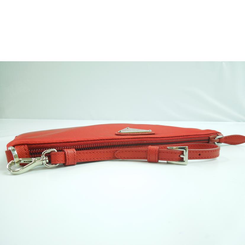 PRADA プラダ/ナイロン×サフィアーノレザーリストレットポーチ/1NH545//224/Aランク/83