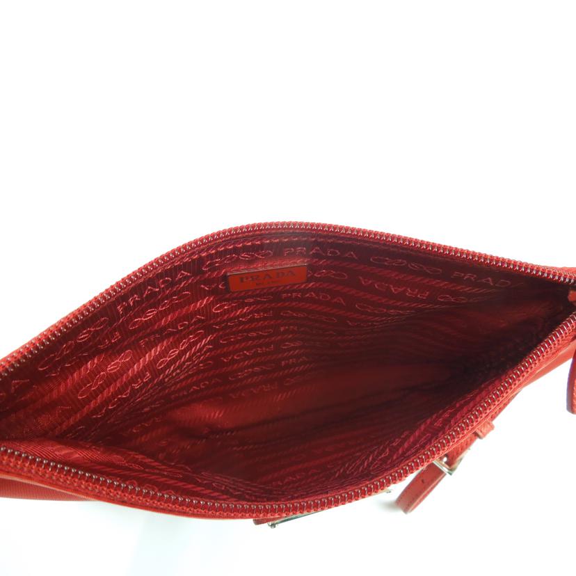 PRADA プラダ/ナイロン×サフィアーノレザーリストレットポーチ/1NH545//224/Aランク/83