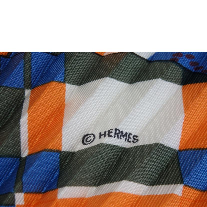 HERMES エルメス/プリーツスカーフ//ABランク/93