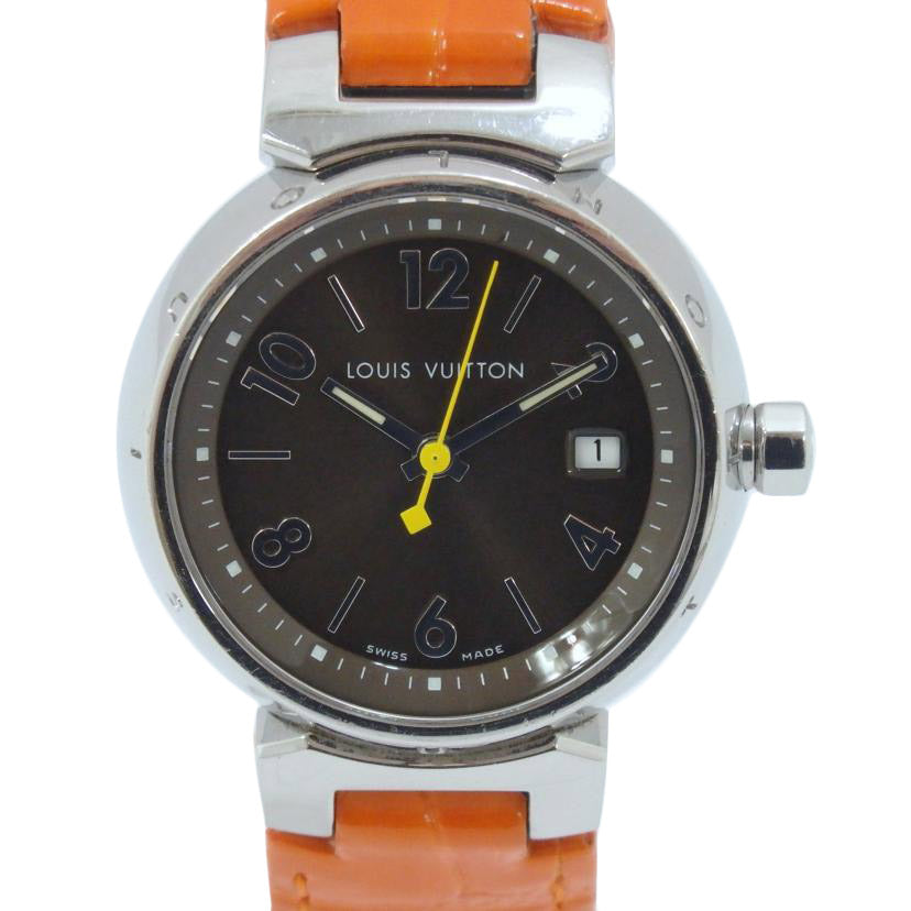 LOUIS VUITTON ルイ・ヴィトン/タンブール/クォーツ/Q1211/DM0***/レディース時計/ABランク/77【中古】
