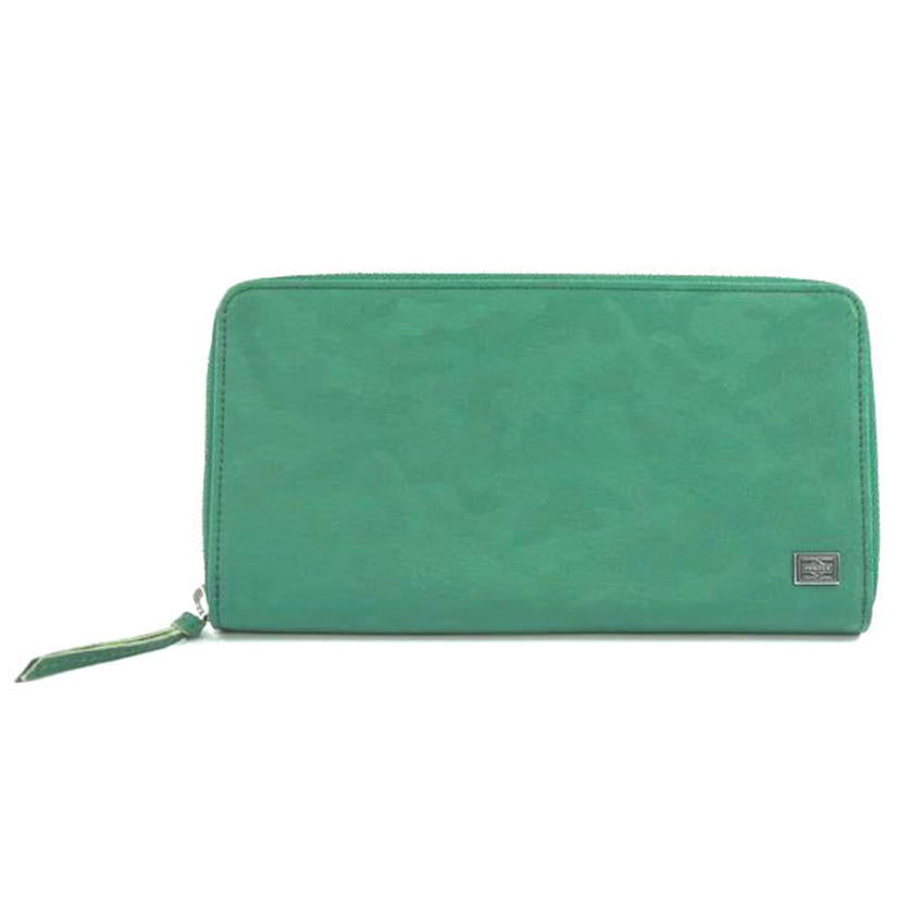PORTER ポーター/ギリー ラウンドファスナー長財布 カモフラ グリーン//Aランク/83