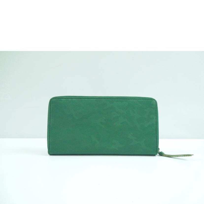 PORTER ポーター/ギリー ラウンドファスナー長財布 カモフラ グリーン//Aランク/83