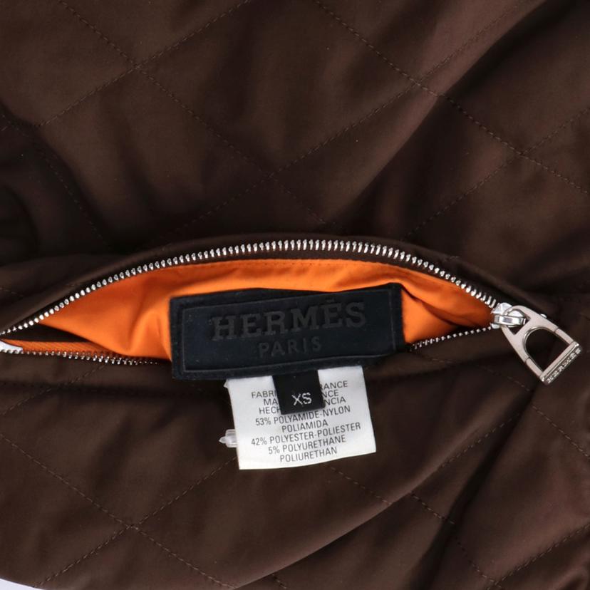 HERMES エルメス アウター ジャケット コート レディース ブラウン オレンジ /リバーシブルコート//Bランク/75