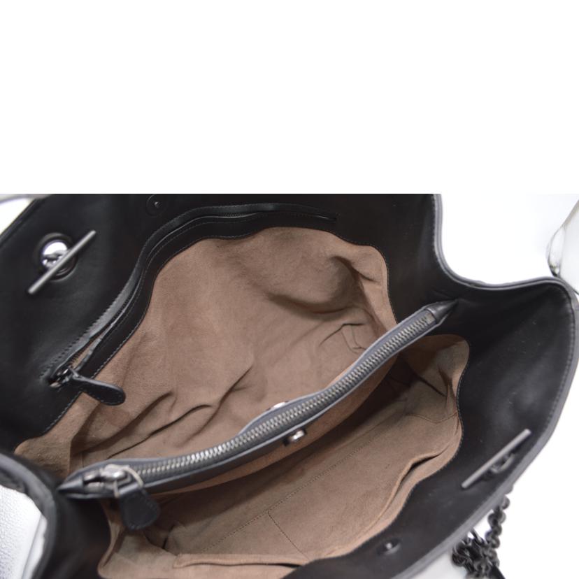BOTTEGA VENETA ボッテガ ベネタ/イントレチャートラムスキンチェーンレザートート/ノワール/428052//B05670261V/SAランク/89