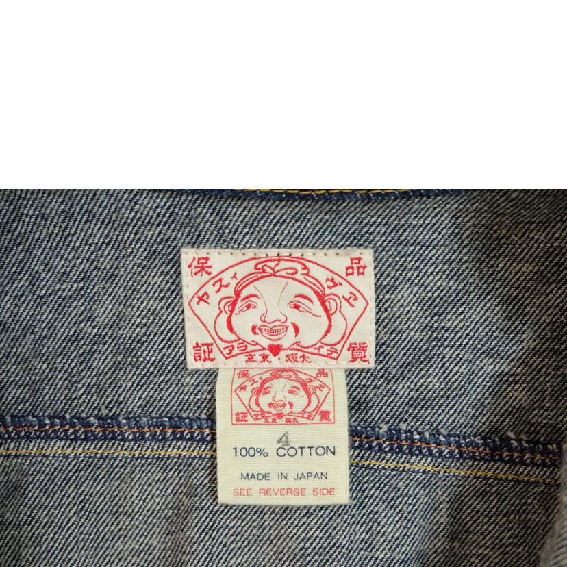 EVISU エヴィス/デニムツナギビッグカモメプリント黒//Bランク/71