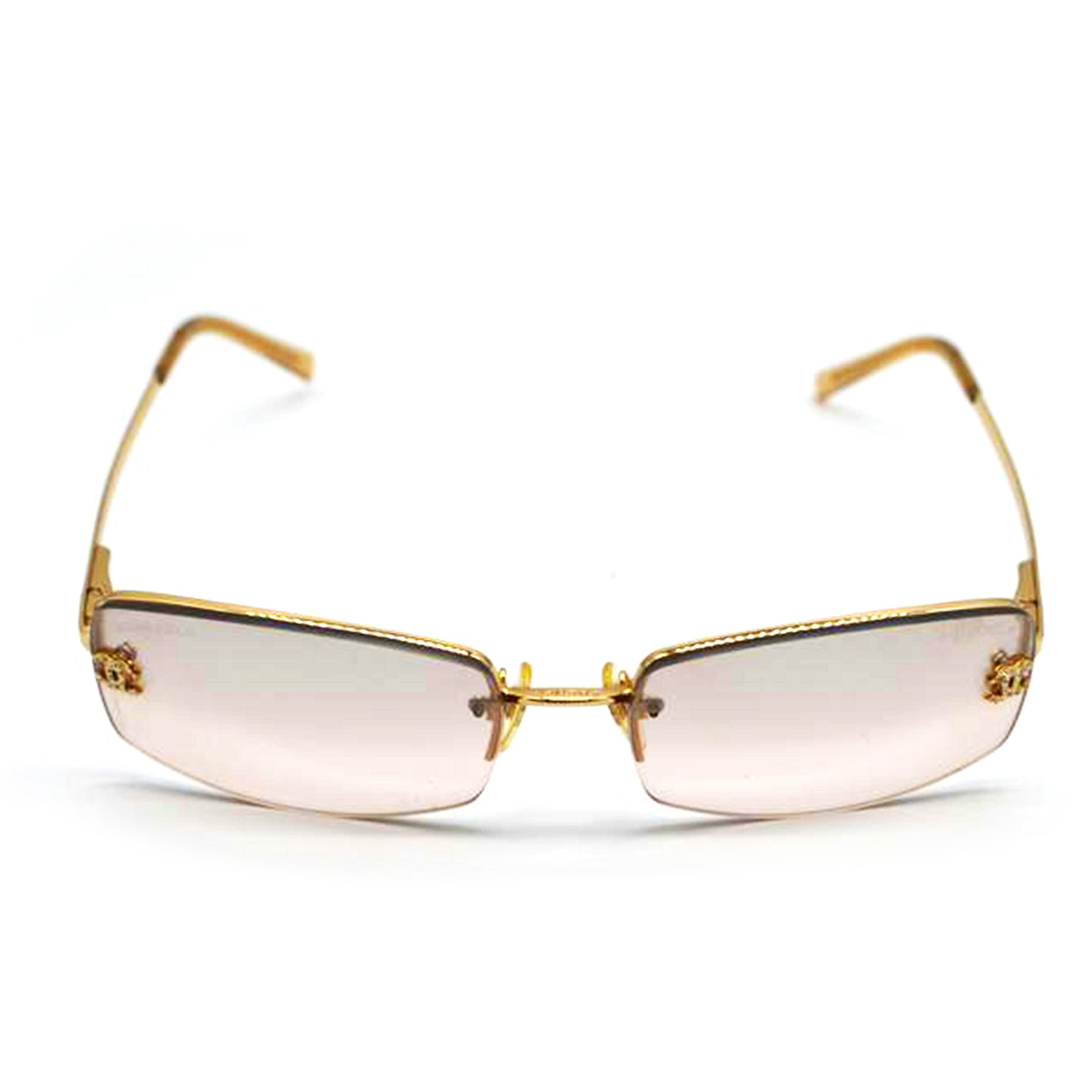 CHANEL/ココマークラインストーンサングラス/4093-B C128/8Z//56□16/Bランク/89