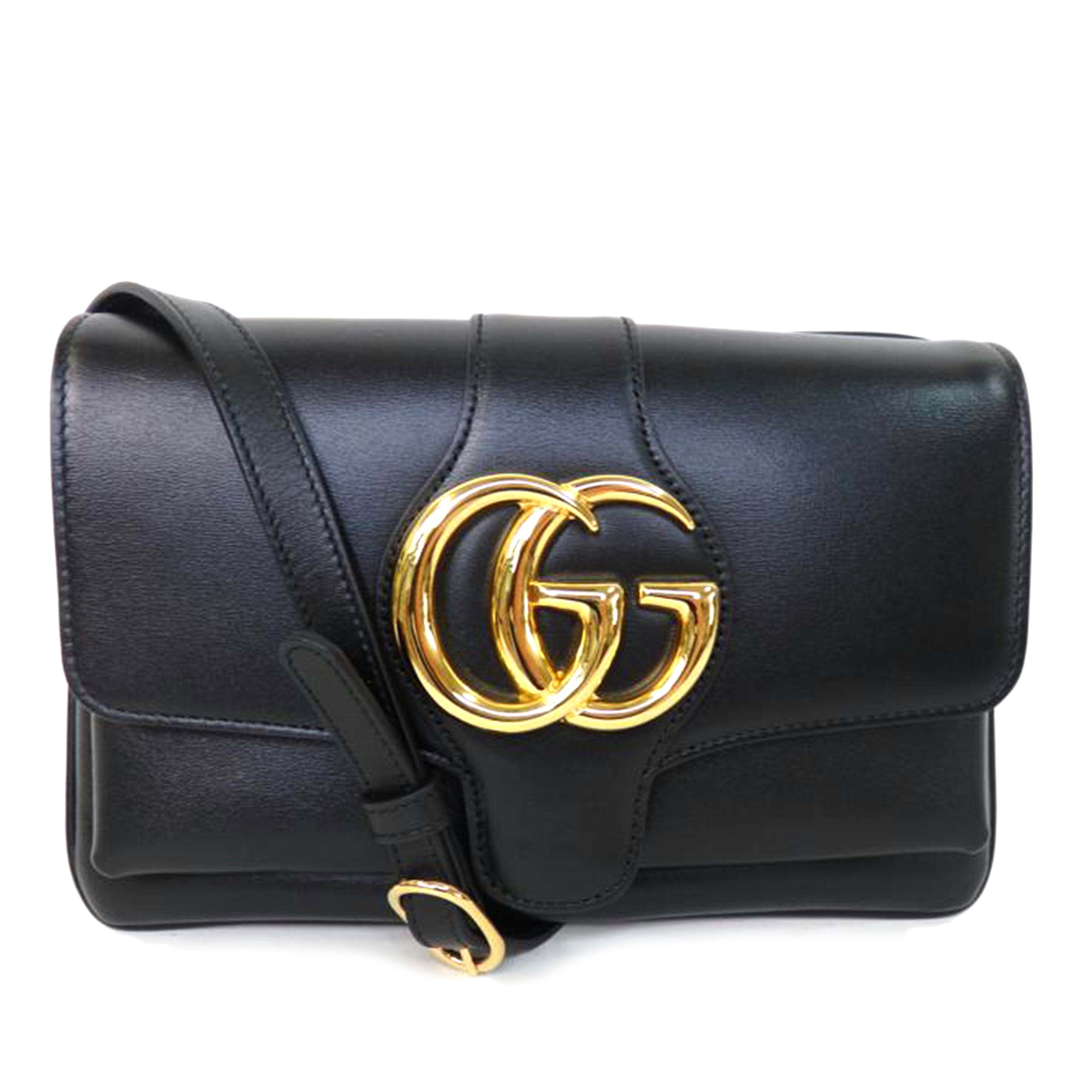 GUCCI グッチ/アリー/GGマーモントスモールショルダーバッグ/黒/550129//498879/Aランク/84