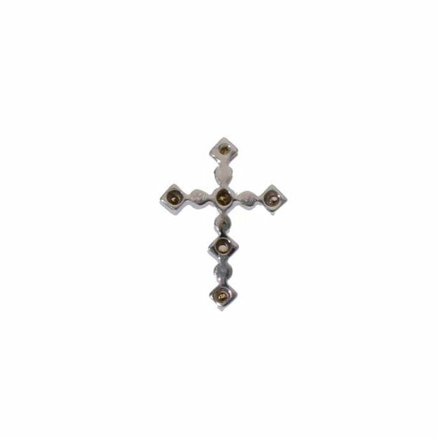 /ペンダントヘッドK18WGダイヤクロスPH 0.08//Aランク/75