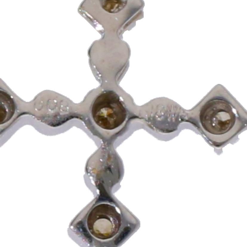 /ペンダントヘッドK18WGダイヤクロスPH 0.08//Aランク/75