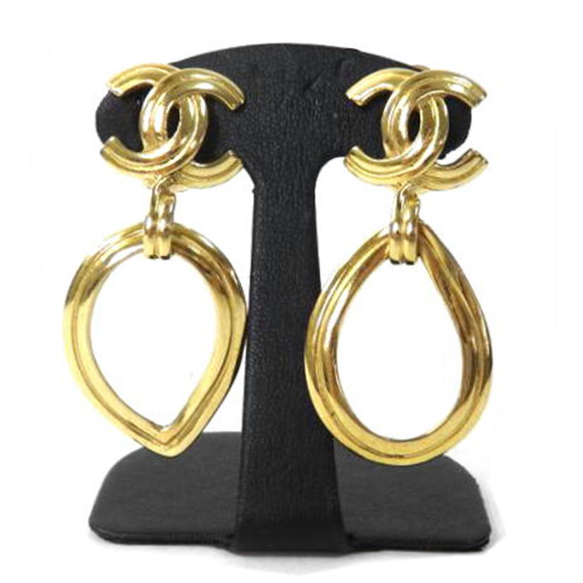 CHANEL シャネル/ココマーク/スウィングイヤリング/ゴールドカラー//96 P 刻印/Bランク/84