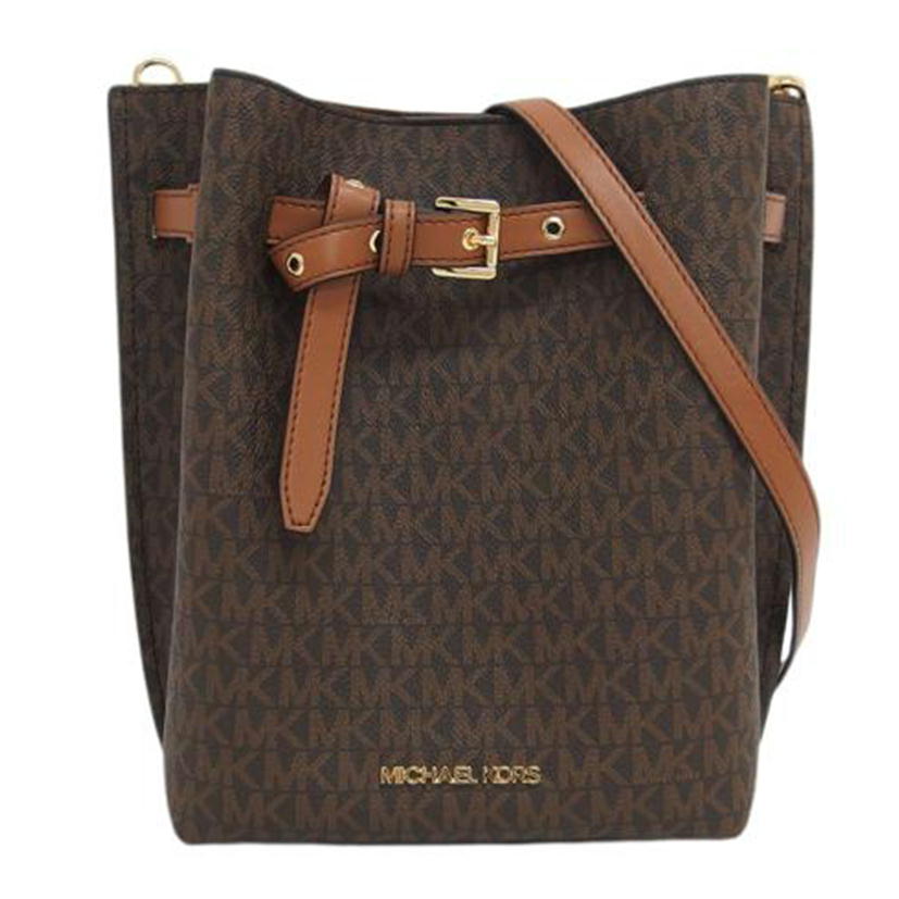 MICHAEL KORS マイケルコース/エミリア/シグネチャーショルダーバッグ/ブラウン/35H0GU5M5B//Aランク/04