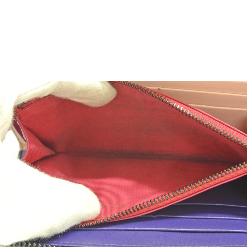 Ferragamo フェラガモ/ヴェラリボン L字ファスナー長財布 黒/JP-22//D289/Bランク/87