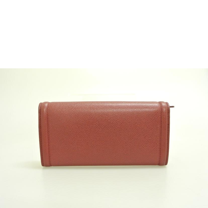 Ferragamo フェラガモ/ヴェラリボン レザー長財布 赤/J-22//D154/ABランク/87