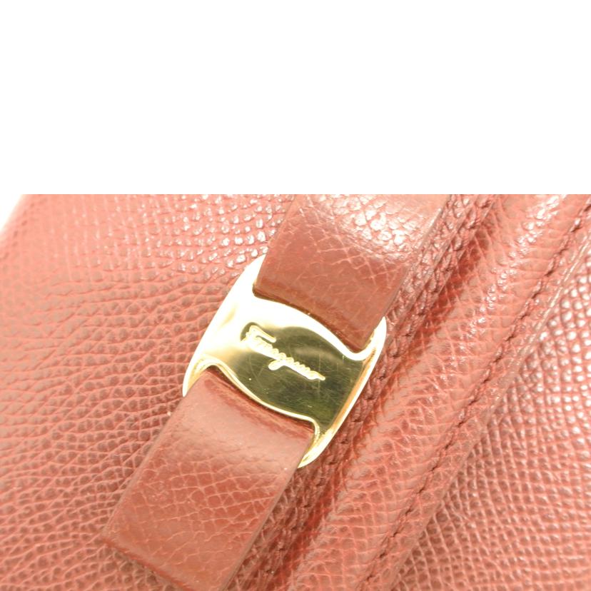 Ferragamo フェラガモ/ヴェラリボン レザー長財布 赤/J-22//D154/ABランク/87