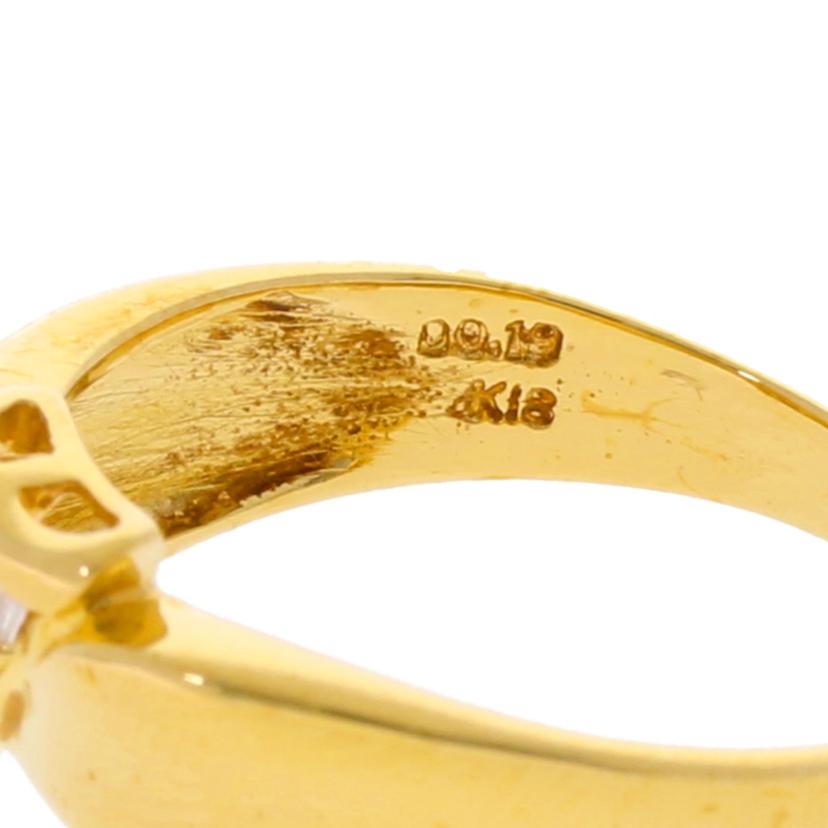 K18/K18ダイヤリング 0.19/#12/3.5//0.19/Aランク/75