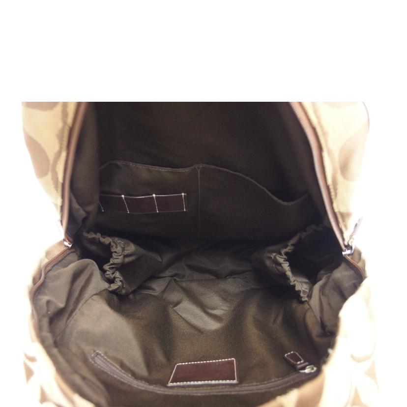 COACH コーチ/シグネチャーリュック/バックパック/ベージュ×ブラウン/77171//E1169/ABランク/04